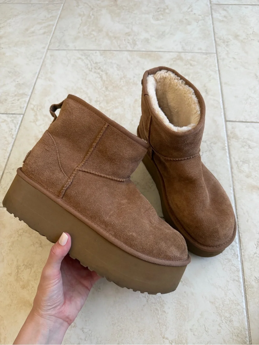 UGG Boot Ankle Platform Shoes